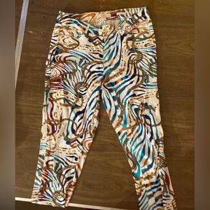 LADIES Nicki Minaj Multi Colored Mid Rise Pants